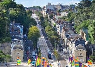 Tours - Aérien  Vue de la carte