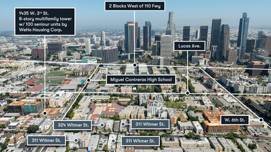 400 Witmer St, Los Angeles, CA - aerial  map view - Image1