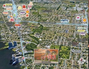 2741-2747 First St, Fort Myers, FL - AÉRIEN  Vue de la carte