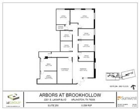 2201 E Lamar Blvd, Arlington, TX à louer Plan d’étage- Image 1 de 1