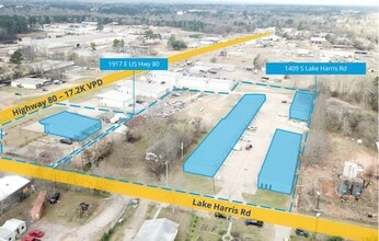 1409 S Lake Harris Rd, White Oak, TX - AERIAL  map view - Image1