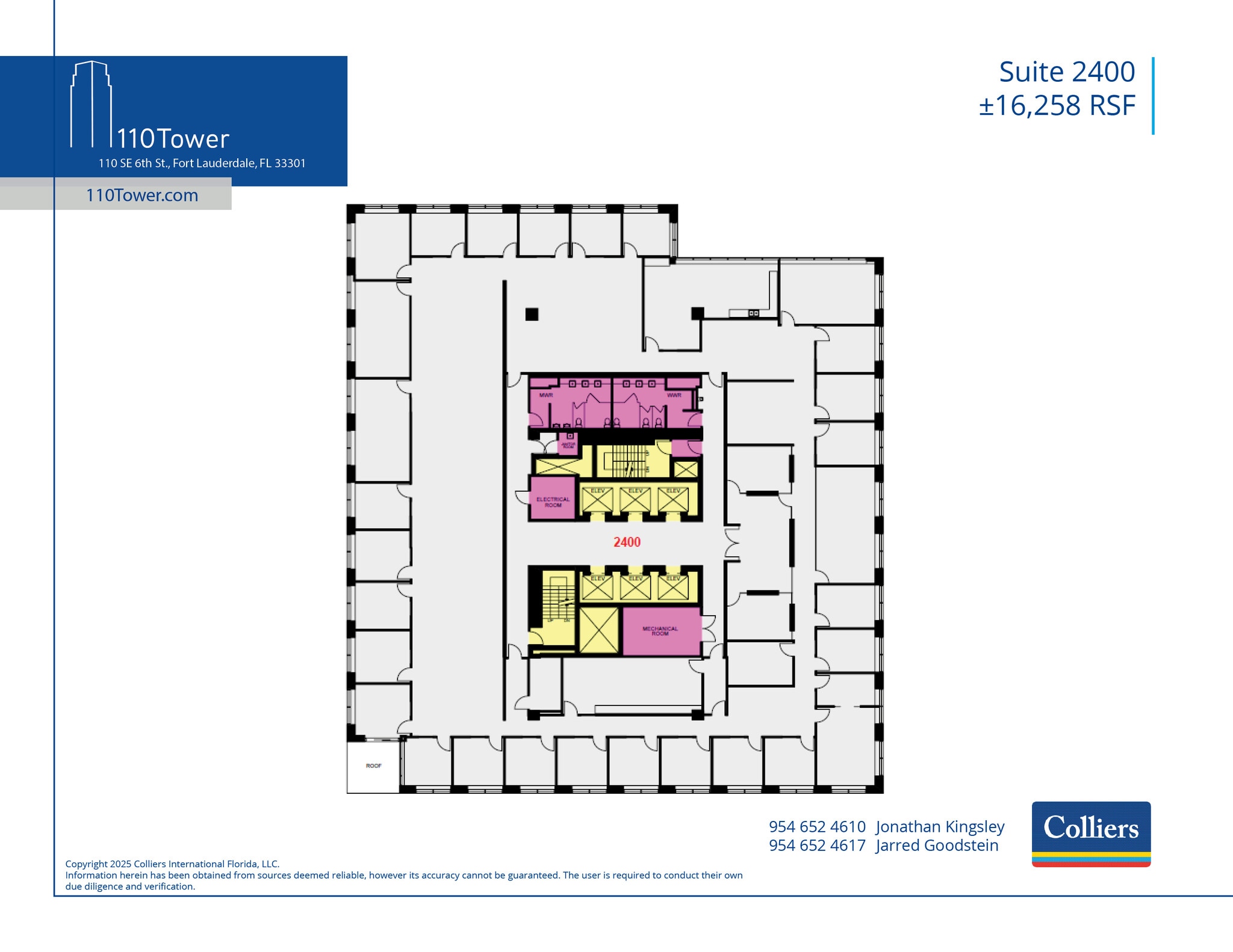 110 SE 6th St, Fort Lauderdale, FL for lease Floor Plan- Image 1 of 1