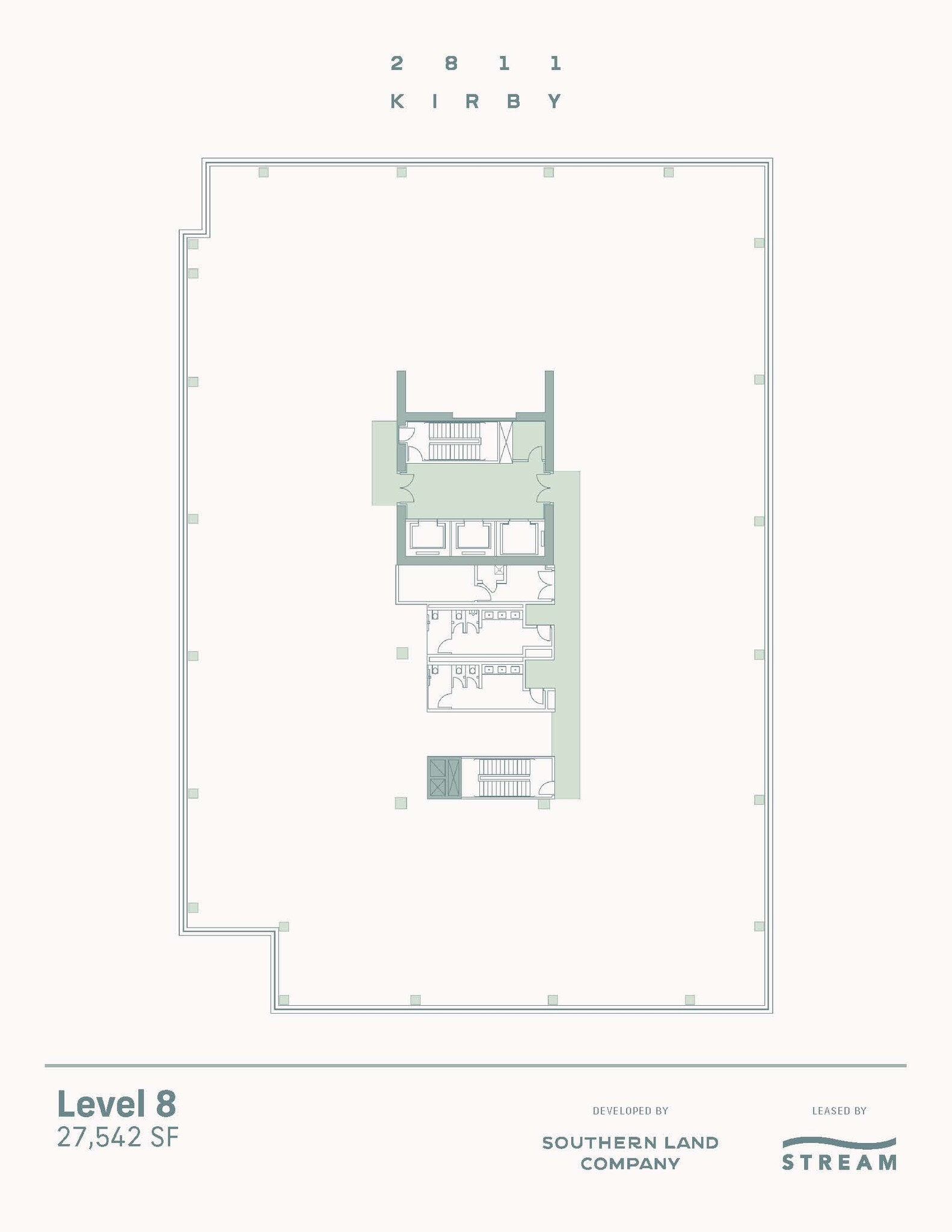 2811 Kirby Dr, Houston, TX à louer Plan d’étage- Image 1 de 1