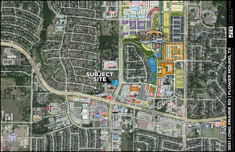 3851 Long Prairie Rd, Flower Mound, TX - Aerial  map view