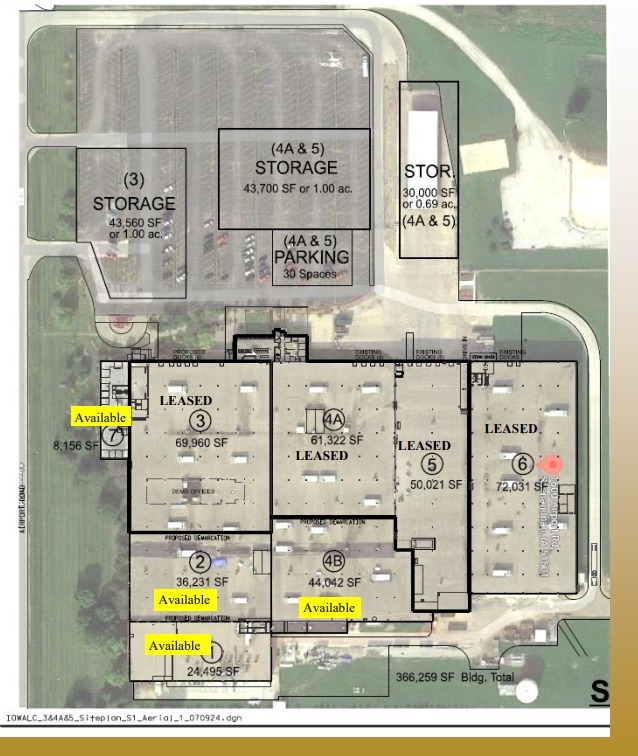 1600 Airport Rd, Shenandoah, IA à louer Plan d  tage- Image 1 de 1