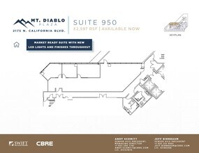 2175 N California Blvd, Walnut Creek, CA à louer Plan d’étage- Image 1 de 1