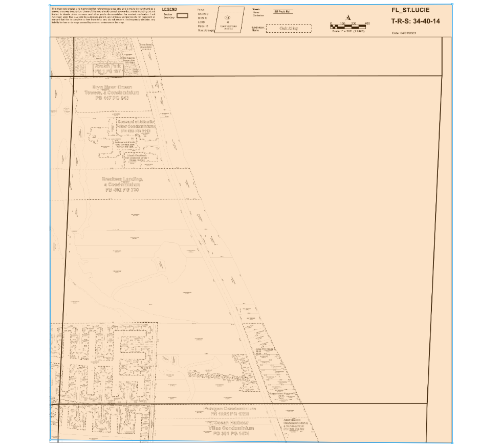 A1A Hwy, Fort Pierce, FL for sale Plat Map- Image 1 of 2