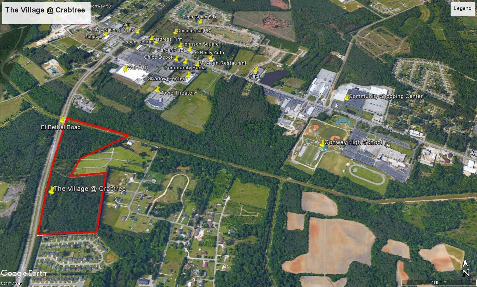 El Bethel Road, Conway, SC à vendre Aérien- Image 1 de 3