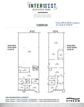 6850-6862 Alamo Downs Pky, San Antonio, TX à louer Plan d  tage- Image 1 de 1