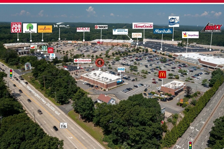 622 George Washington Hwy, Lincoln, RI for lease - Aerial - Image 2 of 18