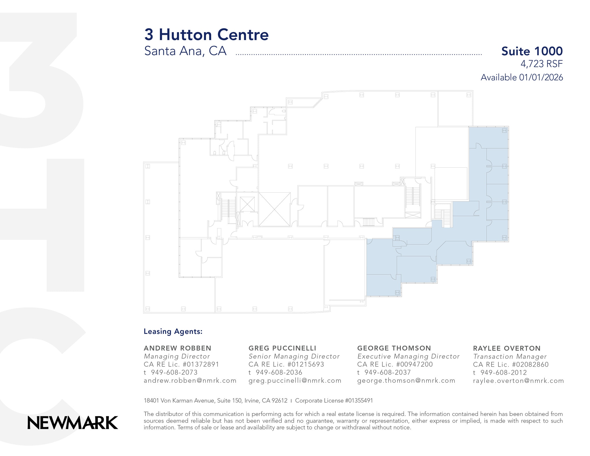 3 Hutton Centre Dr, Santa Ana, CA for lease Floor Plan- Image 1 of 1