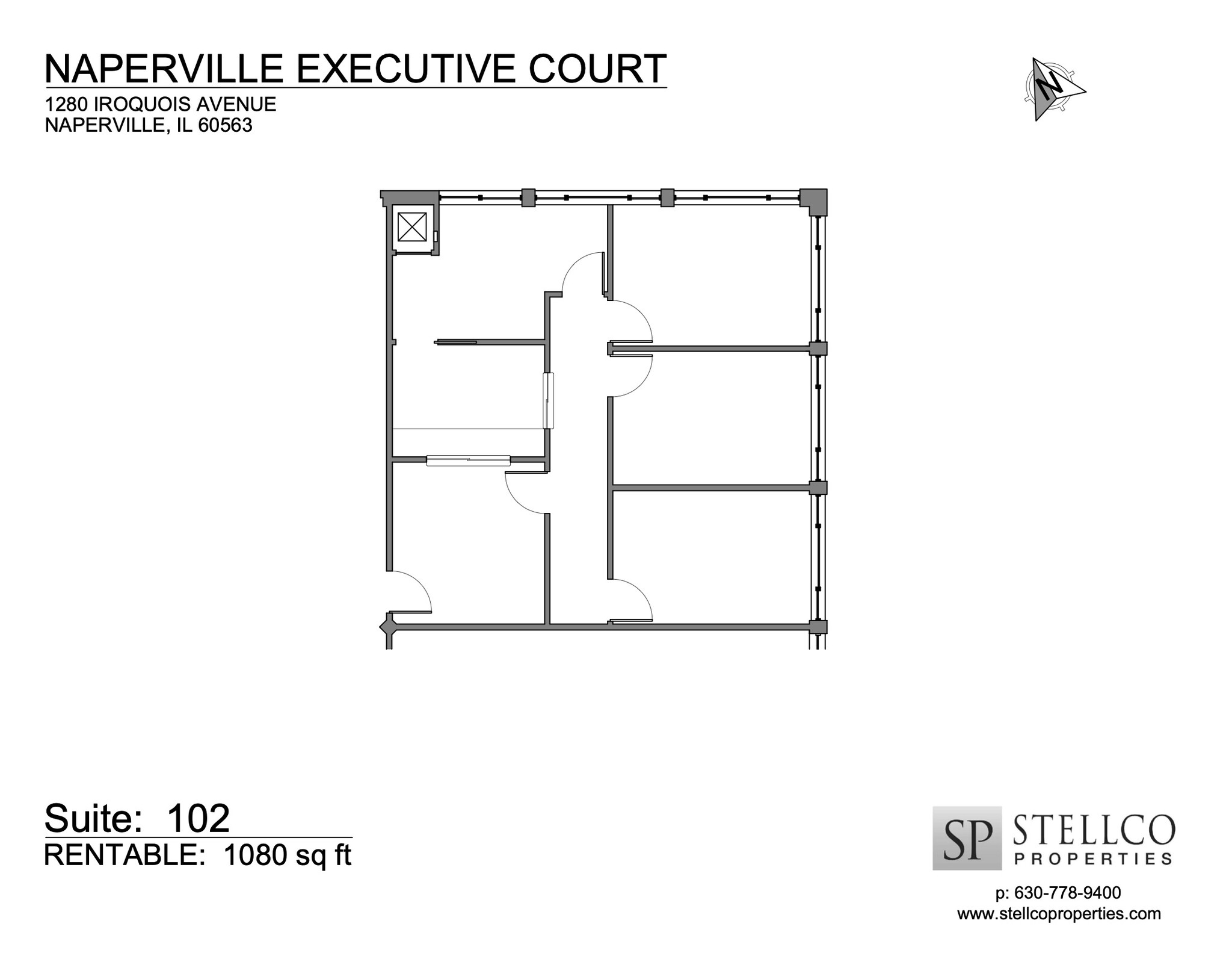 1220-1280 Iroquois Ave, Naperville, IL à louer Plan d’étage- Image 1 de 1