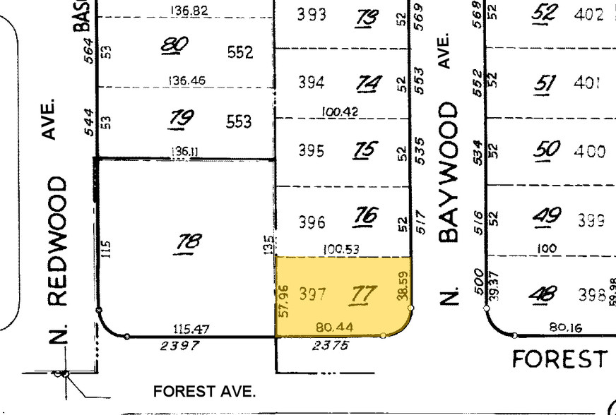 2375 Forest Ave, San Jose, CA à vendre - Plan cadastral - Image 1 de 1