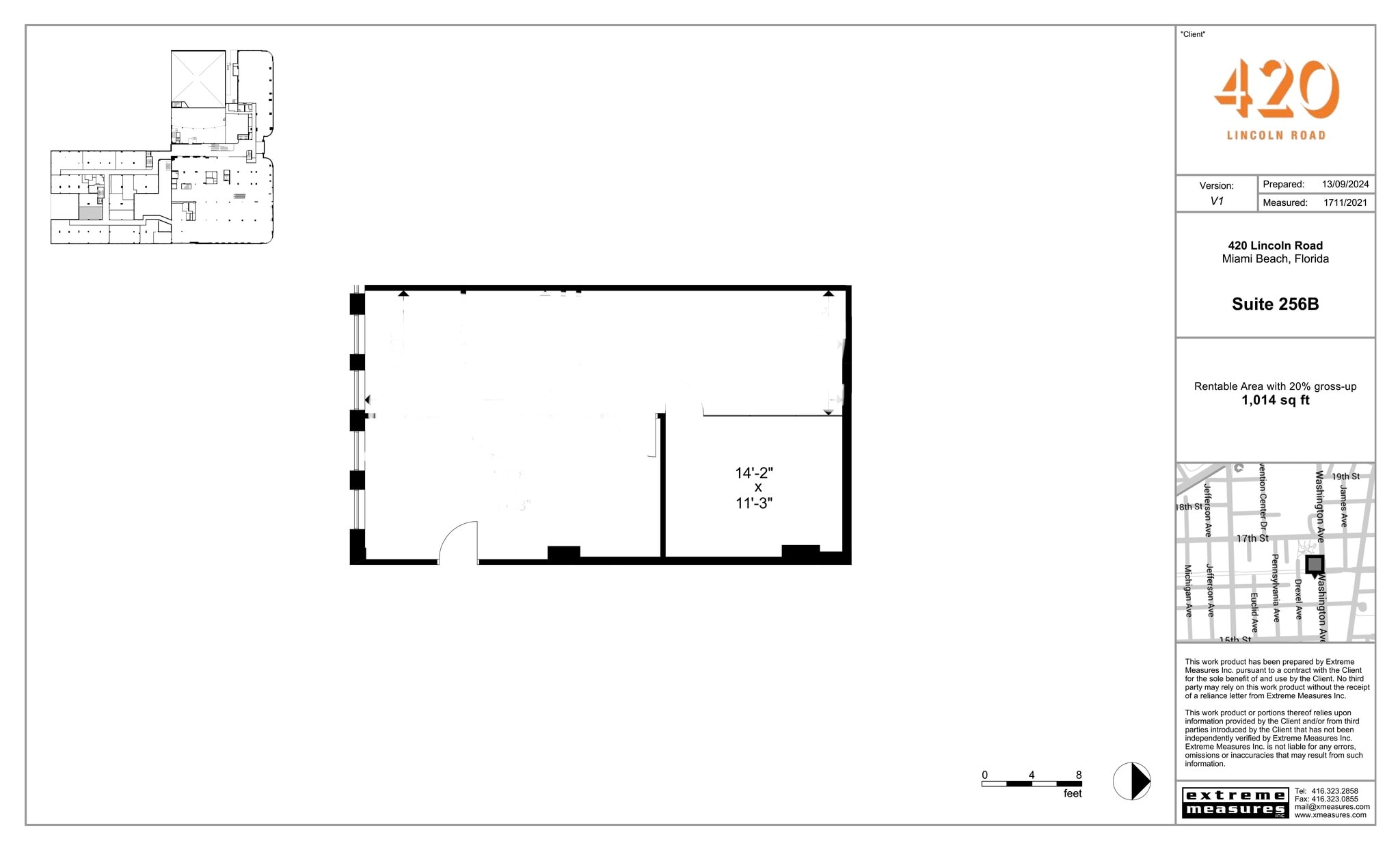 420 Lincoln Rd, Miami Beach, FL à louer Plan de site- Image 1 de 1