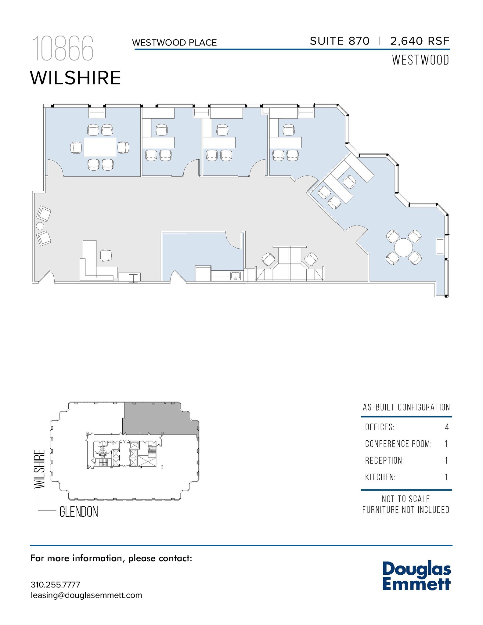 10866 Wilshire Blvd, Los Angeles, CA for lease Floor Plan- Image 1 of 1