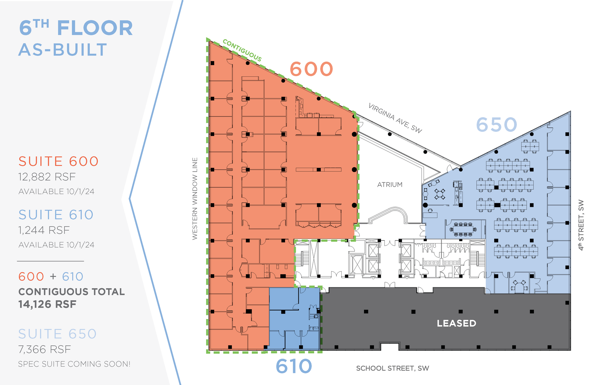 400 Virginia Ave SW, Washington, DC à louer Plan d  tage- Image 1 de 1