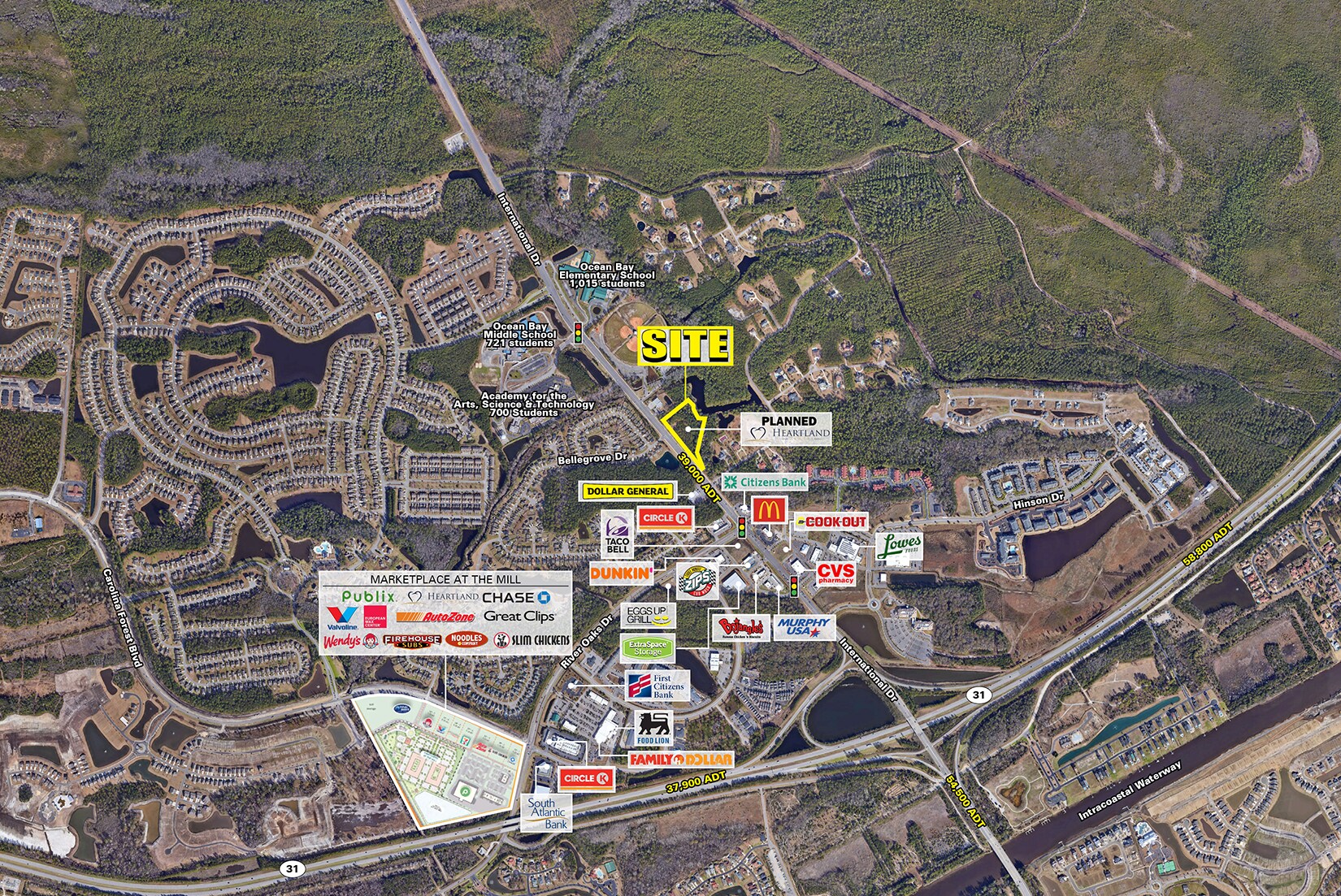 464 Bellegrove Dr, Myrtle Beach, SC for lease Aerial- Image 1 of 5