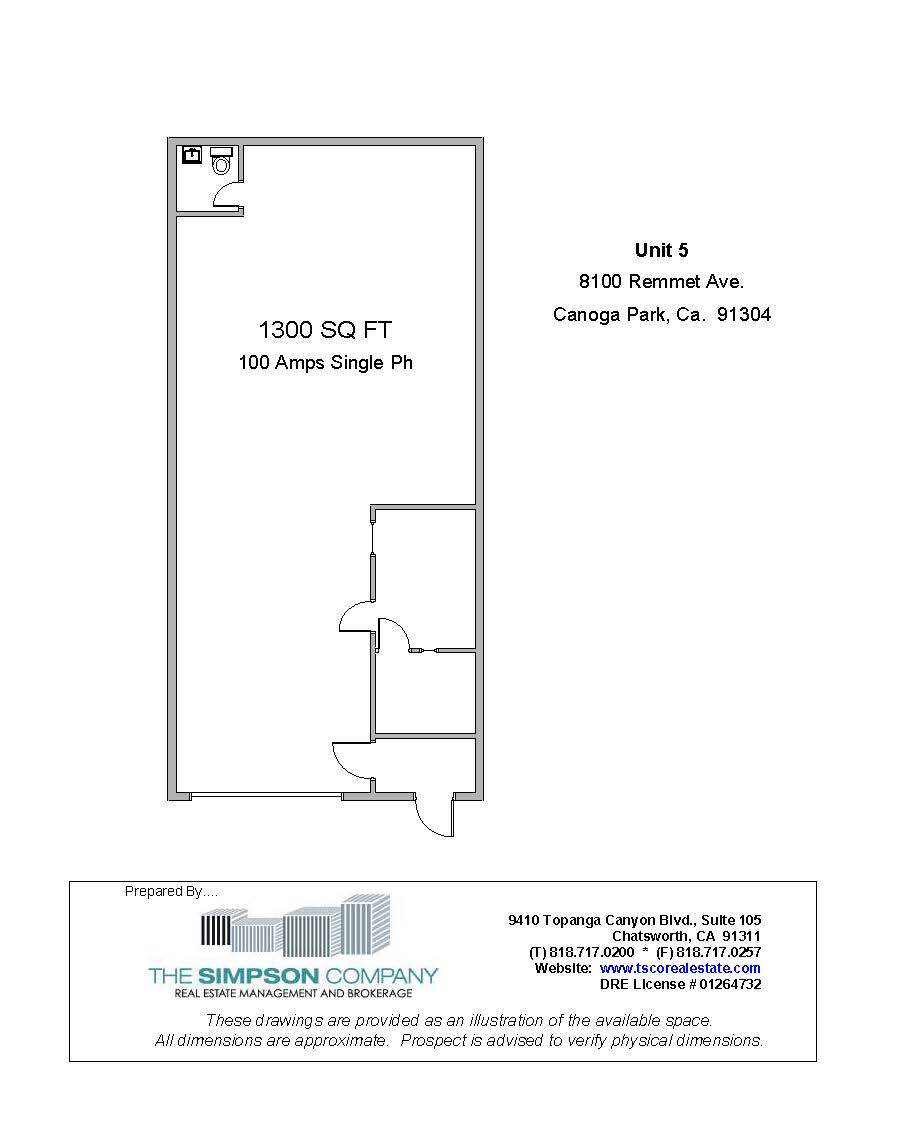 8100-8110 Remmet Ave, Canoga Park, CA for lease Floor Plan- Image 1 of 1