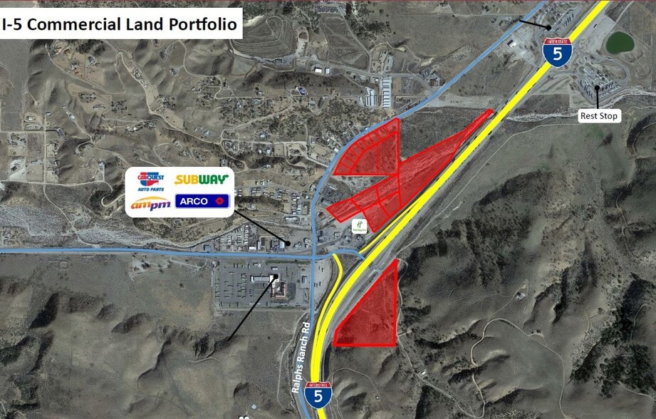 I-5 Fwy Grapevine - On & Off Ramps portefeuille de 3 propriétés à vendre sur LoopNet.ca - Aérien - Image 1 de 2