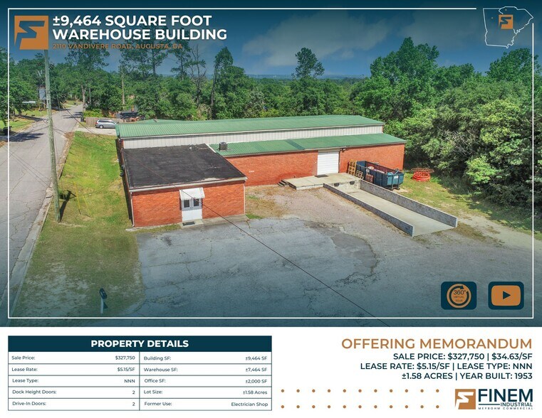 2110 Vandivere Rd, Augusta, GA for sale - Building Photo - Image 1 of 1