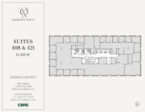 1200 Harger Rd, Oak Brook, IL à louer Plan d’étage- Image 2 de 2