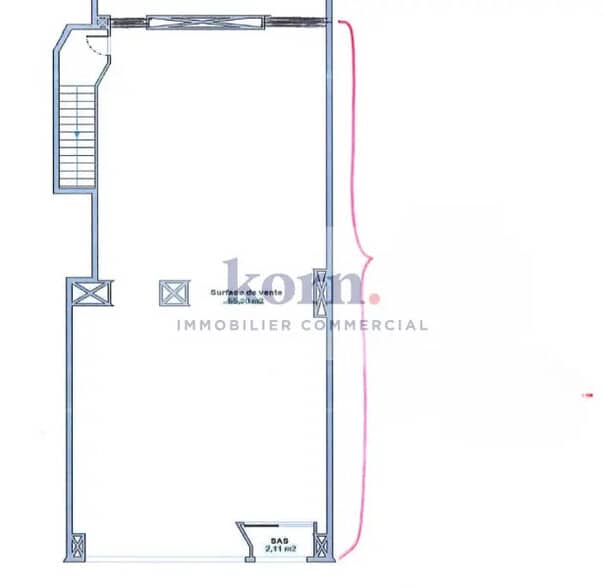 Retail in Saint-Cloud for lease - Floor Plan - Image 2 of 4