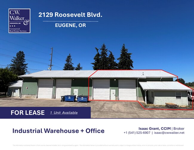 Plus de détails pour 2129 Roosevelt Blvd, Eugene, OR - Industriel à louer