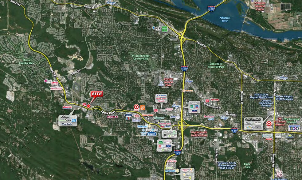 15400 Chenal Pky, Little Rock, AR à louer - Aérien - Image 2 de 3