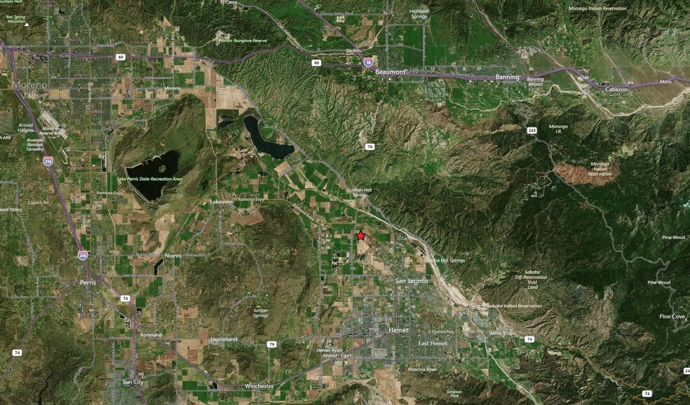 1870 N Ramona Blvd, San Jacinto, CA for sale - Aerial - Image 2 of 4