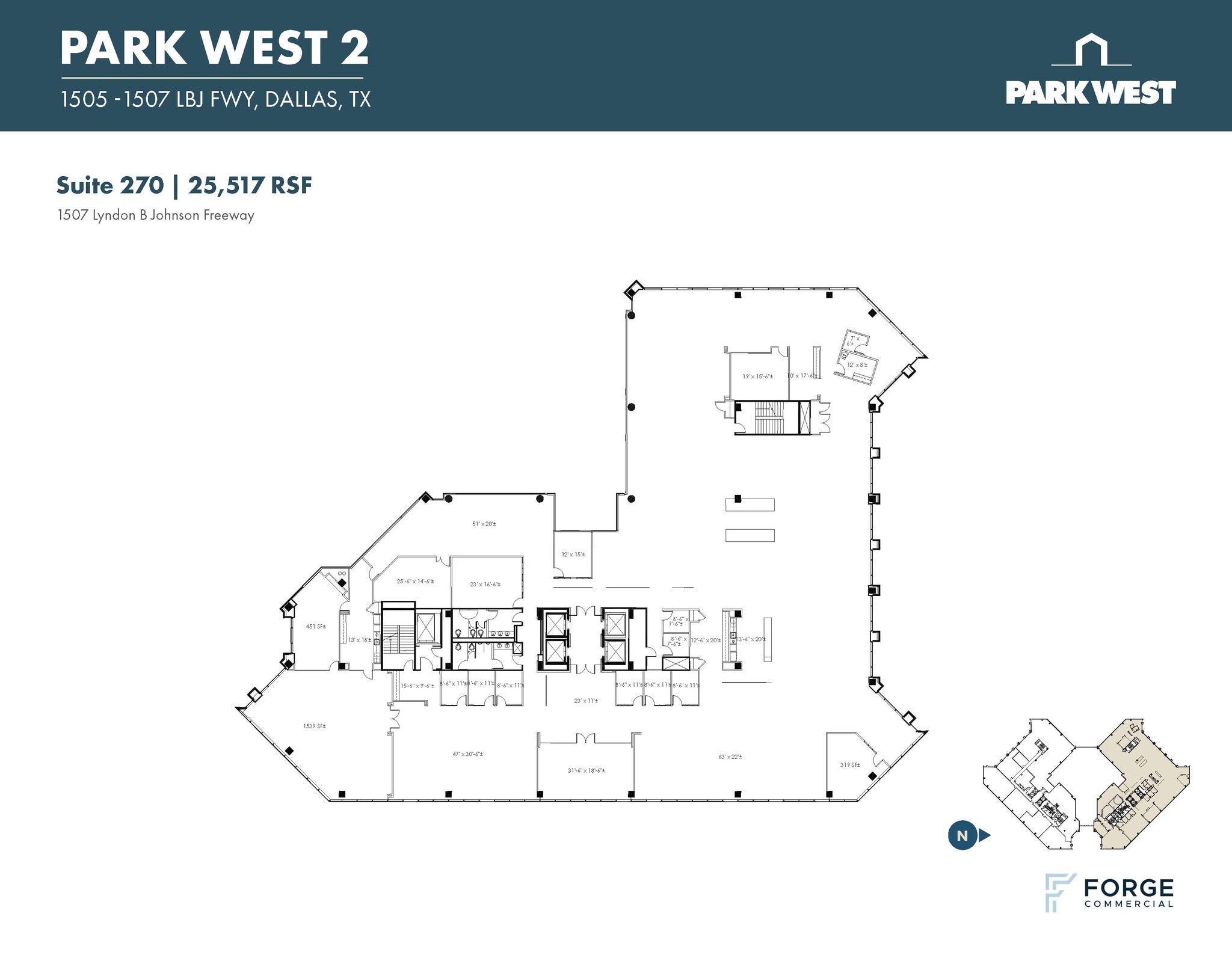 1501-1507 Lyndon B Johnson Fwy, Dallas, TX à louer Plan d’étage- Image 1 de 1