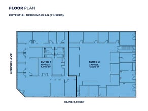 7701 Herschel Ave, La Jolla, CA for lease Floor Plan- Image 2 of 2