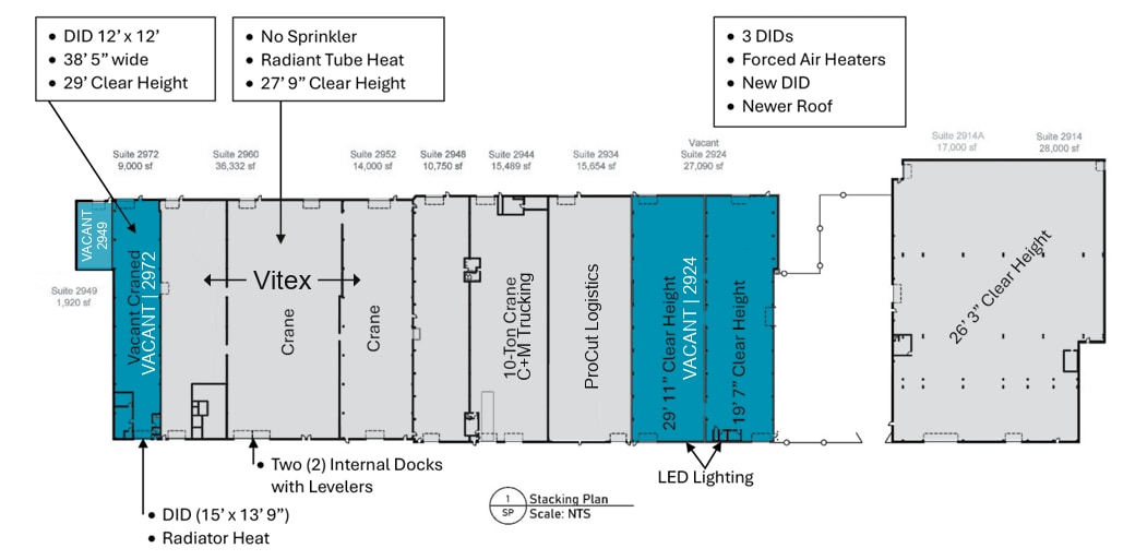 2912-2972 E 34th St, Cleveland, OH à louer Plan d’étage- Image 1 de 1
