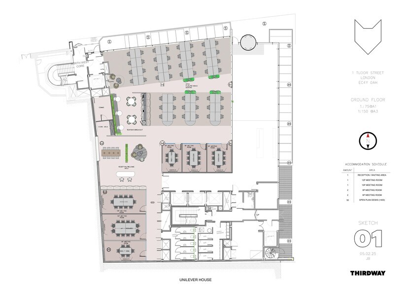 1 Tudor St, Londres à louer - Plan d’étage - Image 2 de 22