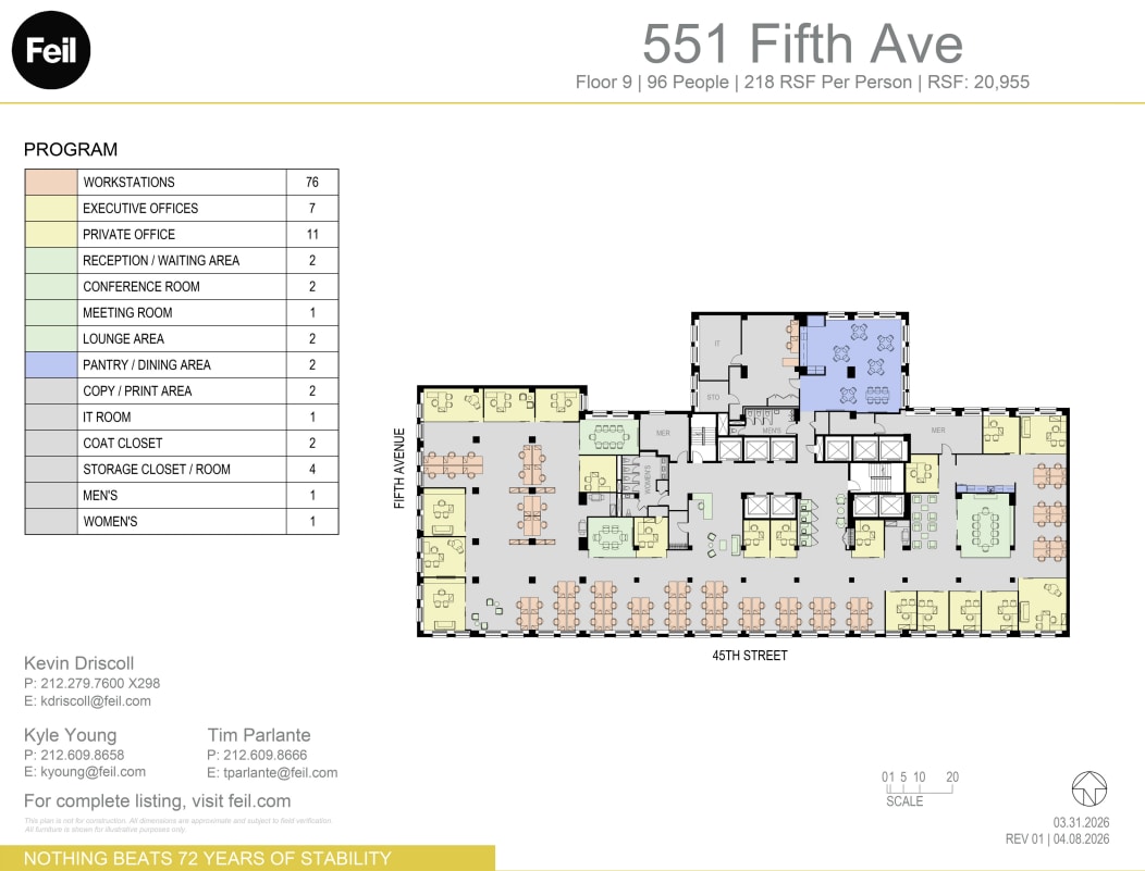 551 Fifth Ave, New York, NY for lease Floor Plan- Image 1 of 4