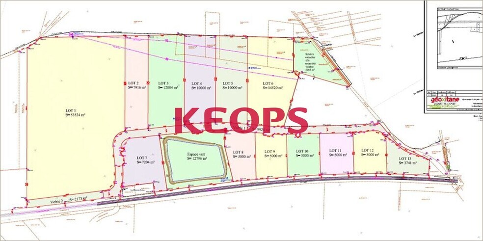 Boulevard Du Grand Castaing, Muret à vendre - Plan de site - Image 3 de 3