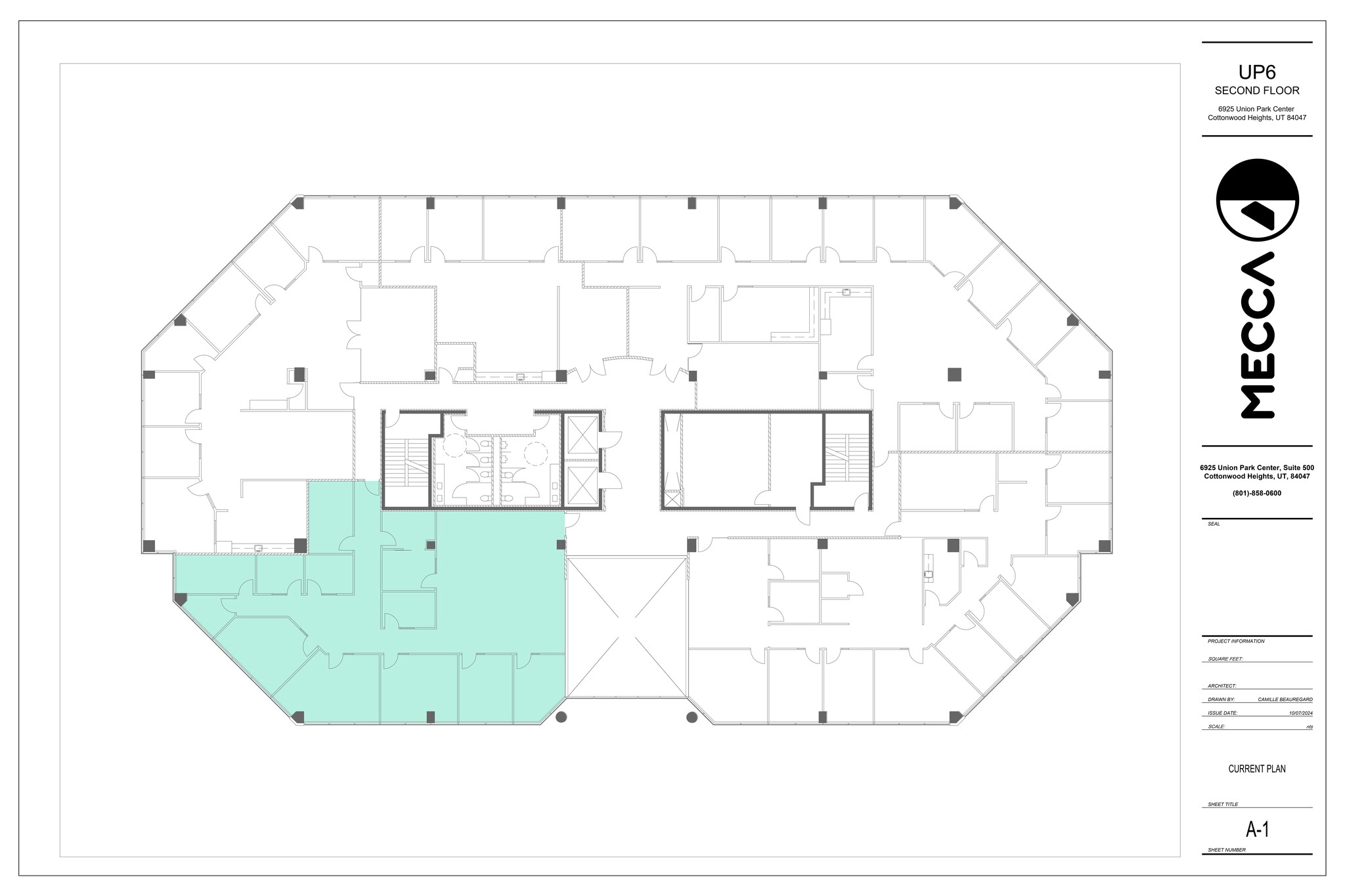 6955-6965 S Union Park Ctr, Cottonwood Heights, UT à louer Plan de site- Image 1 de 12