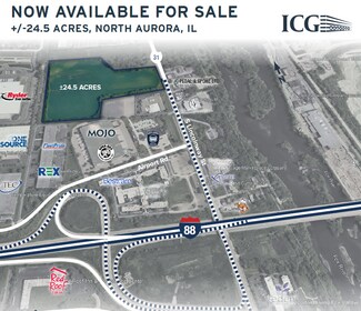 Plus de détails pour 136 S Lincolnway, North Aurora, IL - Terrain à vendre
