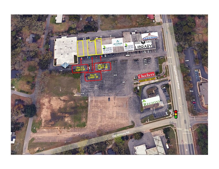 1924 Dauphin Island Pky, Mobile, AL à louer - Aérien - Image 3 de 7