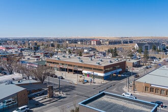 125 Main St N, Airdrie, AB - AERIAL  map view - Image1