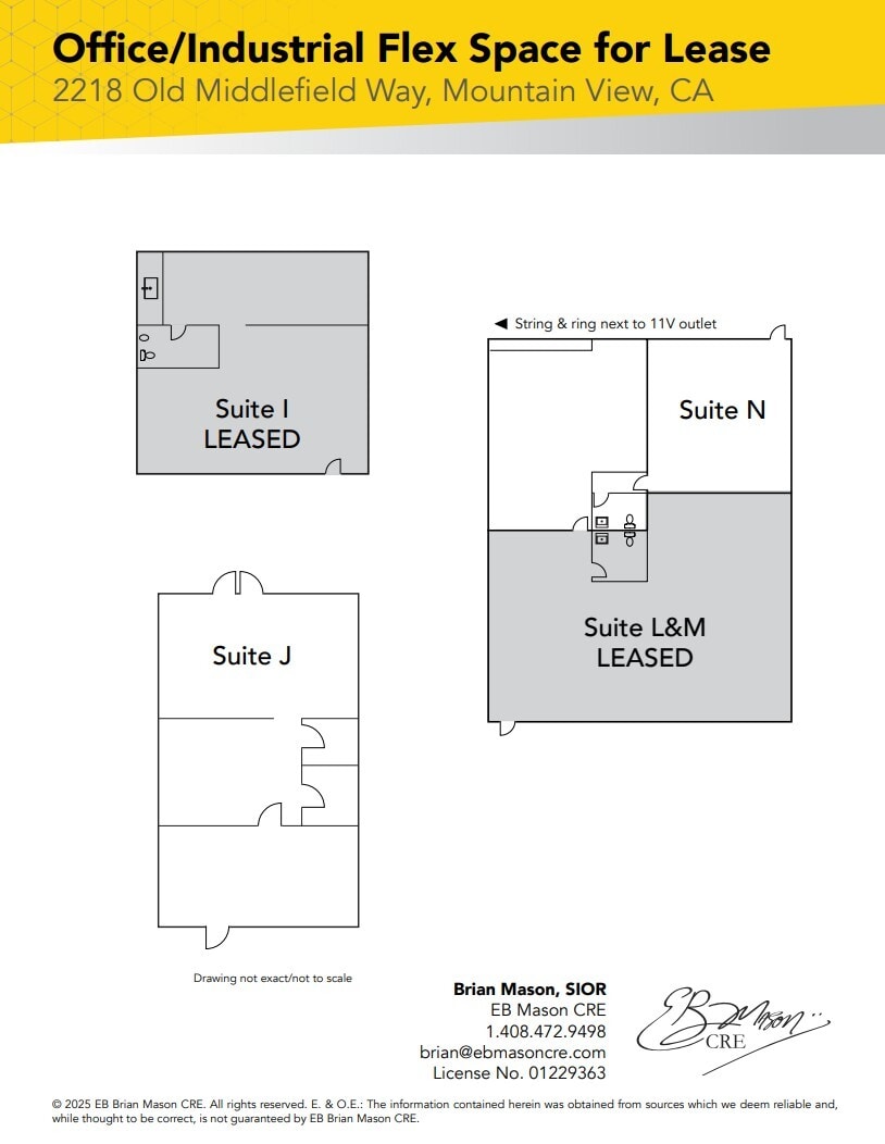 2218 Old Middlefield Way, Mountain View, CA à louer Plan d’étage- Image 1 de 1