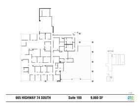 665 Highway 74 S, Peachtree City, GA à louer Plan de site- Image 1 de 1