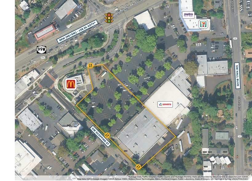 12020-12084 SW Main St, Tigard, OR for lease - Aerial - Image 3 of 5