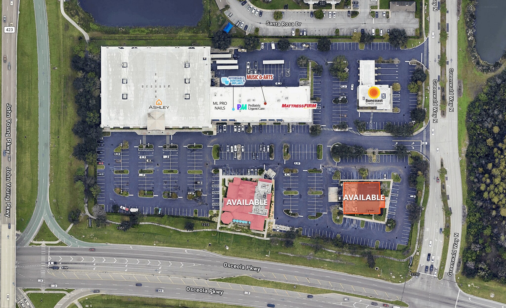 1201-1301 W Osceola Pky, Kissimmee, FL à louer Photo du bâtiment- Image 1 de 3