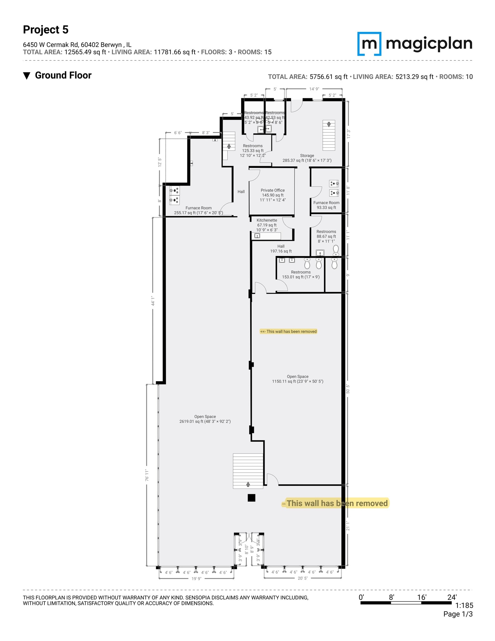 6442-6450 Cermak Rd, Berwyn, IL for lease Site Plan- Image 1 of 1