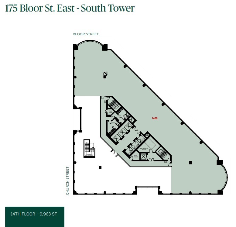 175 Bloor Street East, Toronto, ON for lease Floor Plan- Image 1 of 1