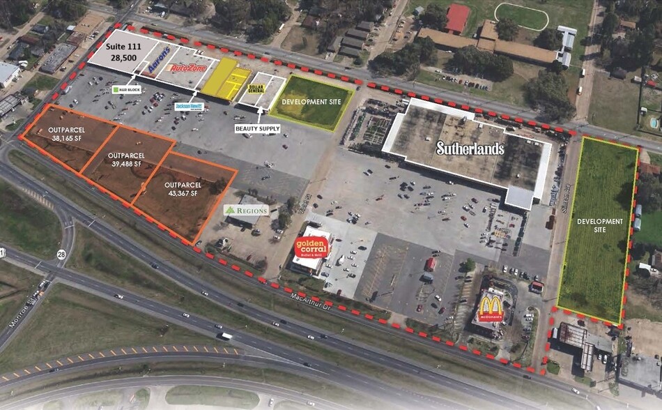 111-443 MacArthur Dr, Alexandria, LA for lease - Site Plan - Image 2 of 15