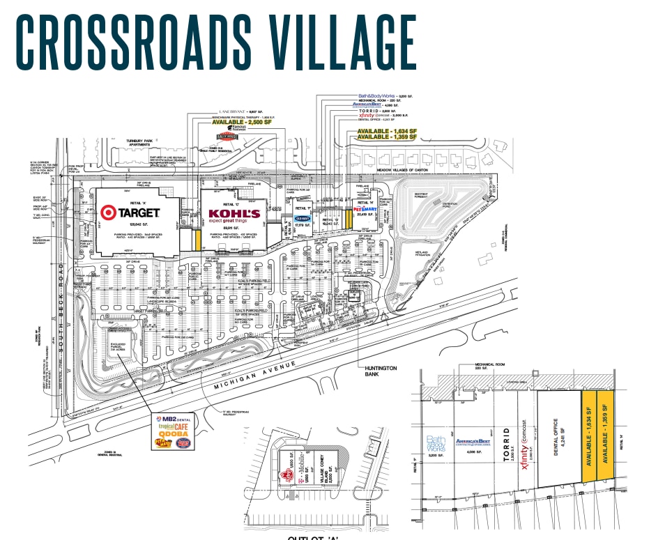 47142-47330 Michigan Ave, Canton, MI à louer Plan d’étage- Image 1 de 1