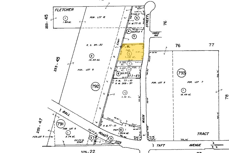 1878 N Main St, Orange, CA à louer - Plan cadastral - Image 3 de 3