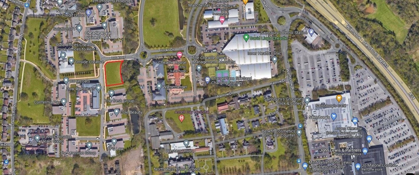 4 Oakwater Av, Cheadle à vendre Aérien- Image 1 de 2