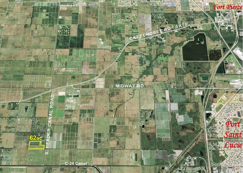 XXX Header Canal Rd, Fort Pierce, FL à vendre - Aérien - Image 2 de 2